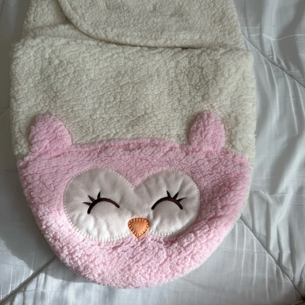 NWOT Chickpea Sherpa Infant Swaddle size 3-6 months - Picture 3 of 7